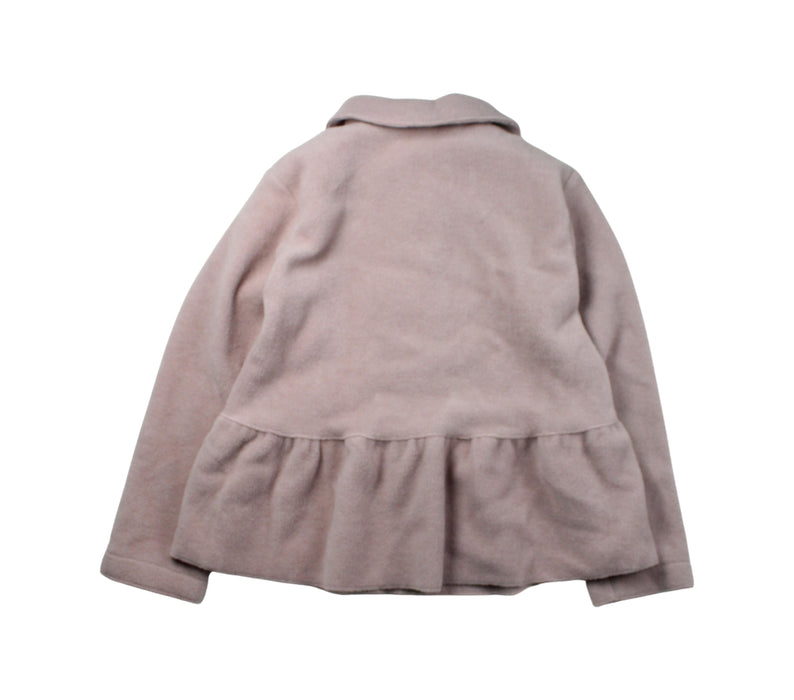A Pink Coats from Il Gufo in size 6T for girl. (Back View)