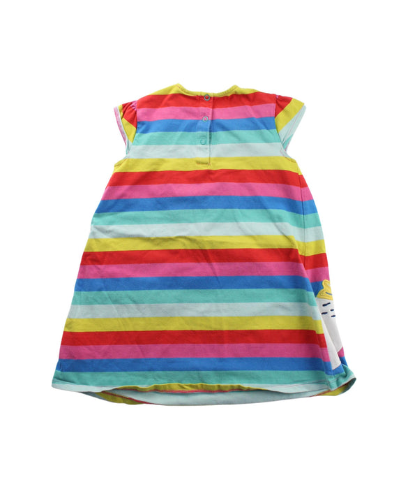 A Multicolour Short Sleeve Dresses from Frugi in size 2T for girl. (Back View)