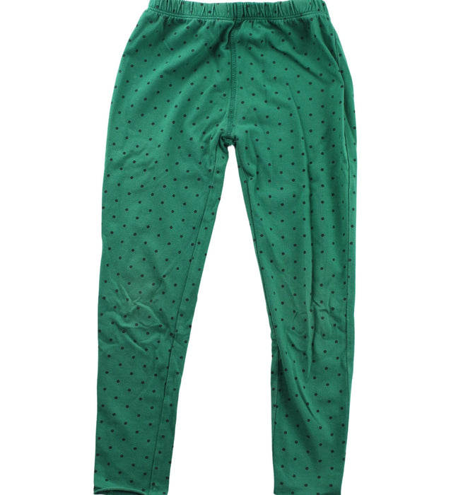 A Green Leggings from Bonton in size 4T for girl. (Front View)