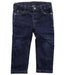 A Blue Jeans from Petit Bateau in size 12-18M for boy. (Front View)