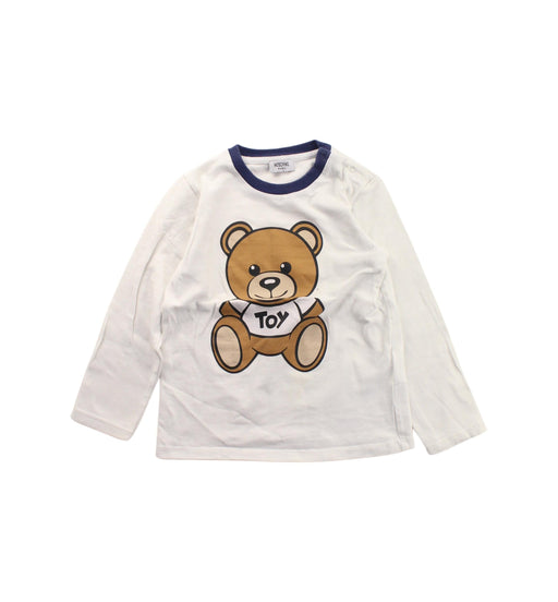 A White Long Sleeve T Shirts from Moschino in size 2T for boy. (Front View)