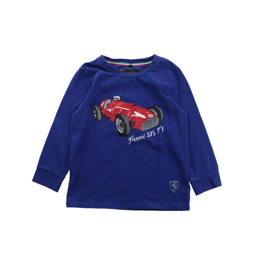 A Blue Crewneck Sweatshirts from Ferrari in size 2T for boy. (Front View)