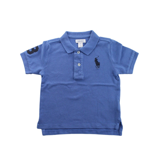 A Blue Short Sleeve Polos from Ralph Lauren in size 2T for boy. (Front View)