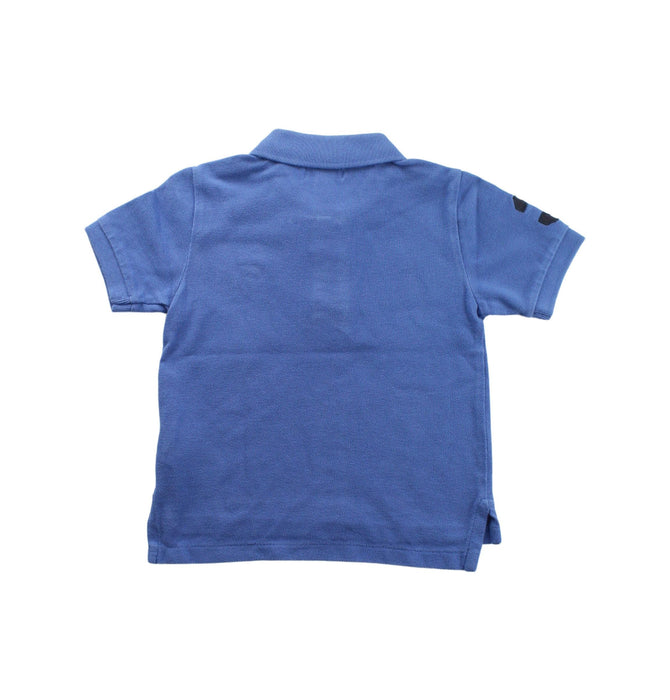 A Blue Short Sleeve Polos from Ralph Lauren in size 2T for boy. (Back View)