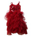 A Red Sleeveless Dresses from Tutu Du Monde in size 4T for girl. (Front View)