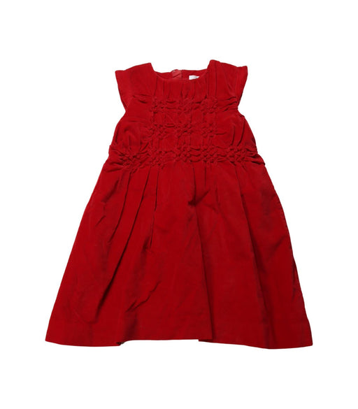 A Red Short Sleeve Dresses from Chateau de Sable in size 4T for girl. (Front View)