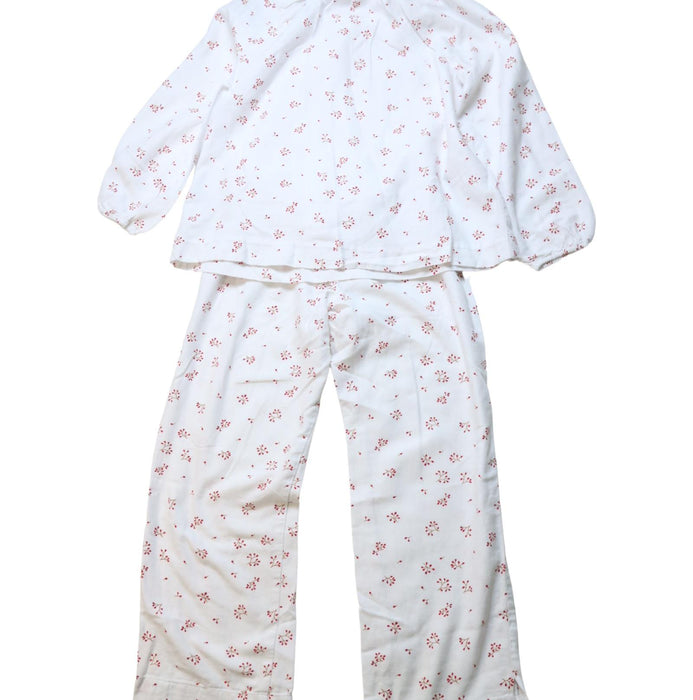 A Red Pyjama Sets from Jacadi in size 7Y for girl. (Back View)