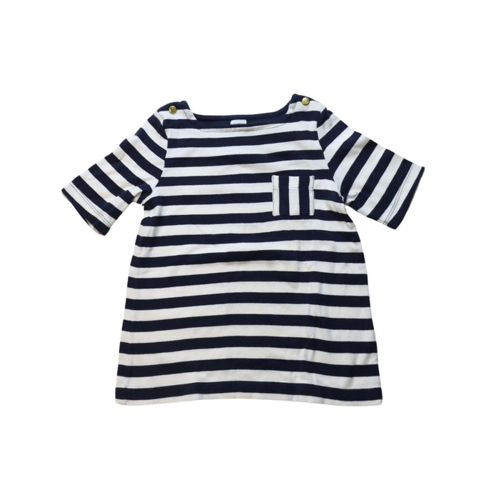 A White Short Sleeve Tops from Petit Bateau in size 6T for girl. (Front View)