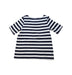A White Short Sleeve Tops from Petit Bateau in size 6T for girl. (Back View)