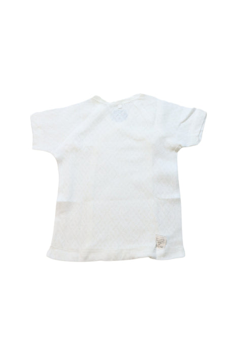 A White Short Sleeve T Shirts from Mides in size 0-3M for neutral. (Back View)
