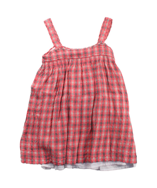 A Pink Sleeveless Dresses from Burberry in size 3T for girl. (Front View)