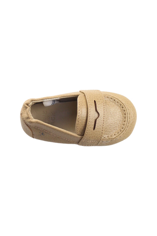 A Beige Loafers & Moccasins from Janie & Jack in size 6-12M for boy. (Front View)