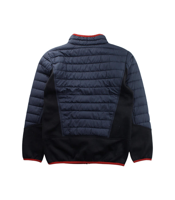 A Grey Puffer/Quilted Jackets from Patagonia in size 10Y for boy. (Back View)