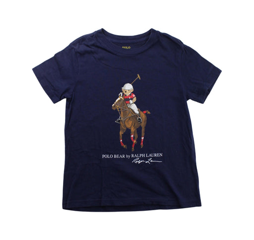 A Blue Short Sleeve T Shirts from Polo Ralph Lauren in size 5T for boy. (Front View)