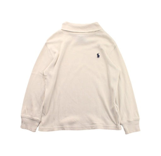 A White Sweatshirts from Polo Ralph Lauren in size 3T for boy. (Front View)