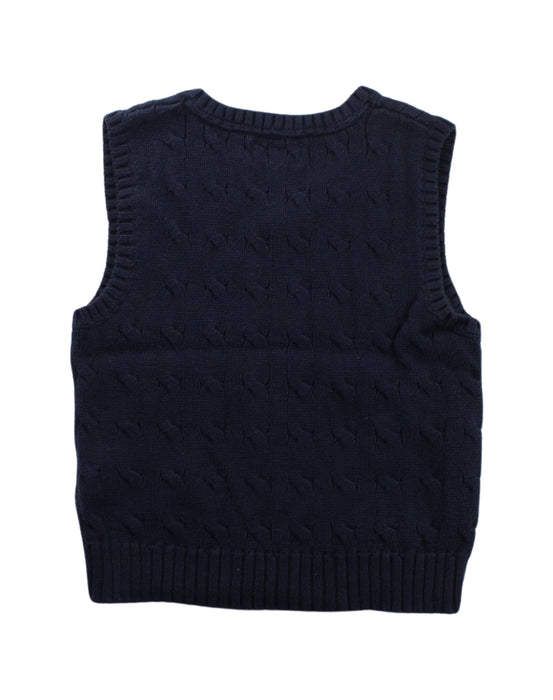 A Blue Sweater Vests from Polo Ralph Lauren in size 3T for boy. (Back View)