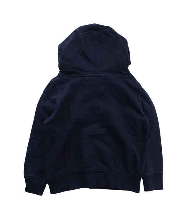 A Blue Hooded Sweatshirts from Tommy Hilfiger in size 4T for boy. (Back View)