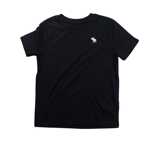 A Black Short Sleeve T Shirts from Abercrombie & Fitch in size 7Y for boy. (Front View)