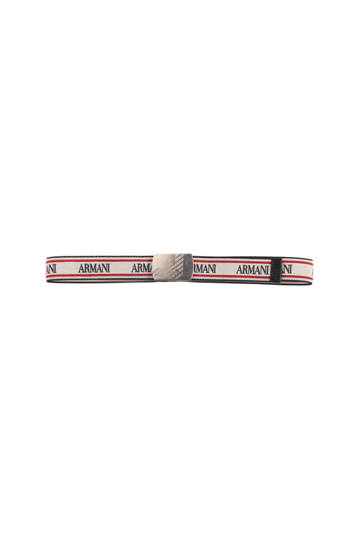 A White Belts from Armani in size O/S for neutral. (Front View)