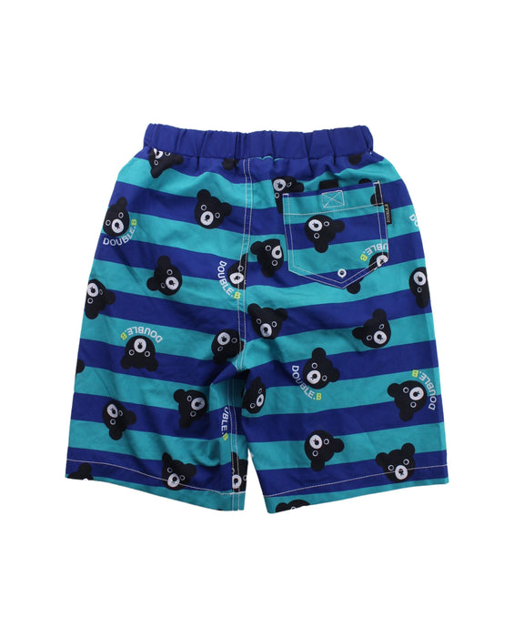 A Blue Shorts from Miki House in size 10Y for boy. (Back View)