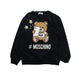A Black Crewneck Sweatshirts from Moschino in size 10Y for boy. (Front View)
