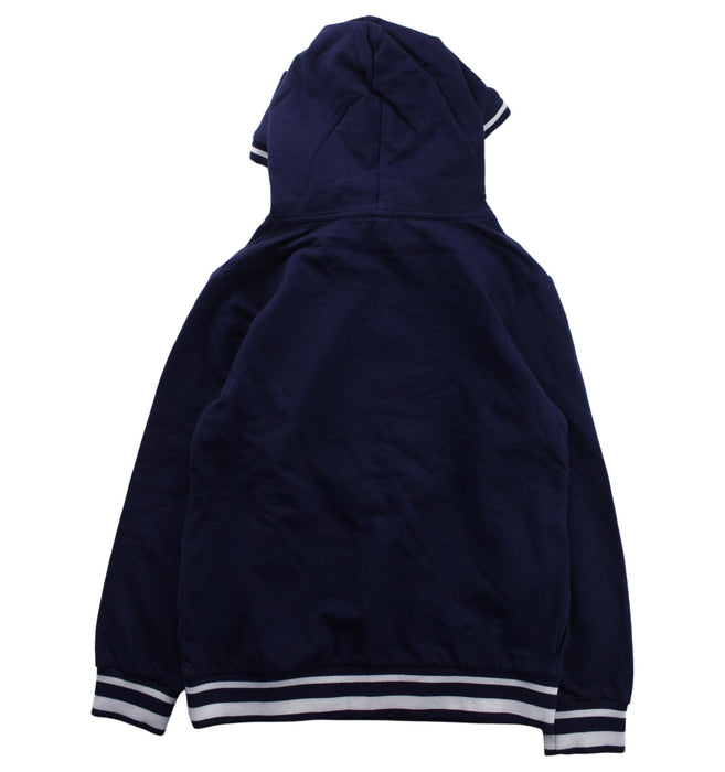A Blue Hooded Sweatshirts from Moschino in size 10Y for boy. (Back View)