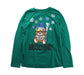 A Green Long Sleeve T Shirts from Moschino in size 10Y for boy. (Front View)