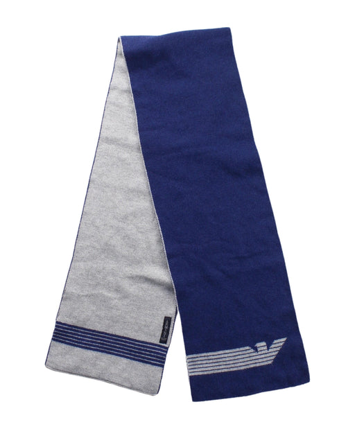 A Blue Scarves from Armani in size O/S for boy. (Front View)