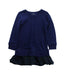 A Blue Sweater Dresses from Polo Ralph Lauren in size 5T for girl. (Front View)