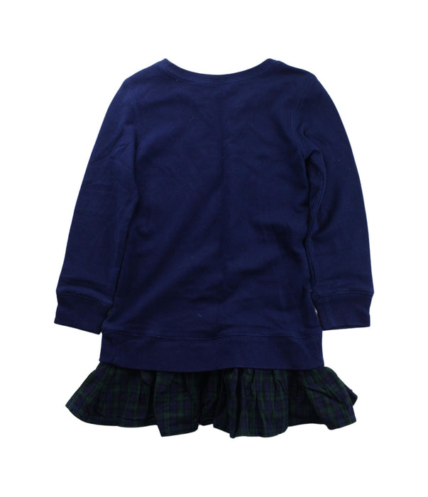 A Blue Sweater Dresses from Polo Ralph Lauren in size 5T for girl. (Back View)