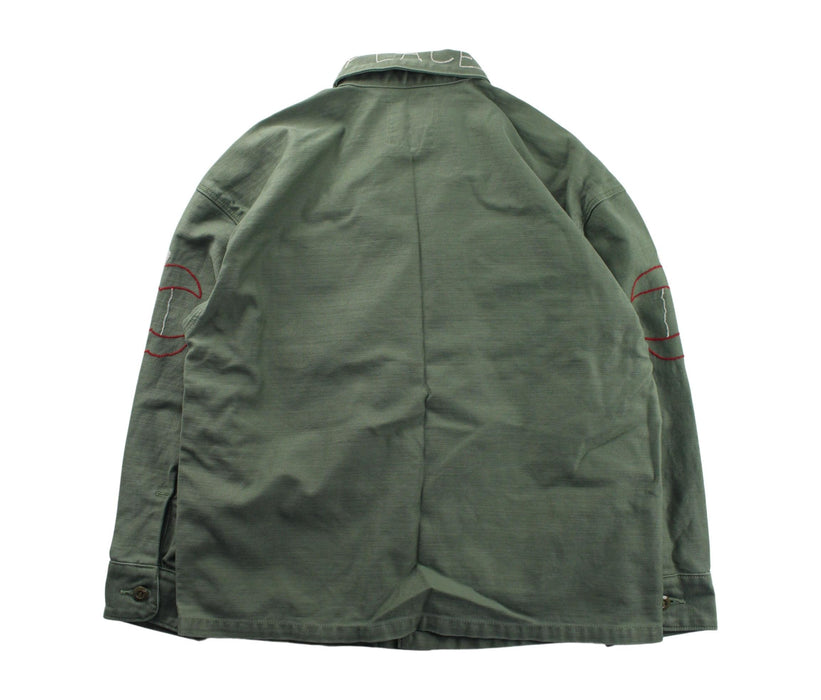 A Green Lightweight Jackets from Denim Dungaree in size 10Y for boy. (Back View)
