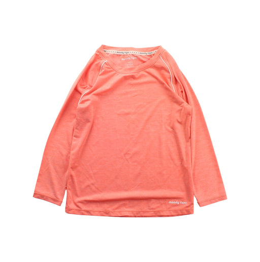 A Orange Long Sleeve T Shirts from Moody Tiger in size 4T for neutral. (Front View)