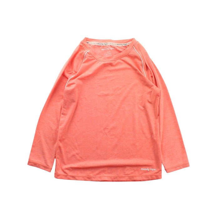 A Orange Long Sleeve T Shirts from Moody Tiger in size 4T for neutral. (Front View)
