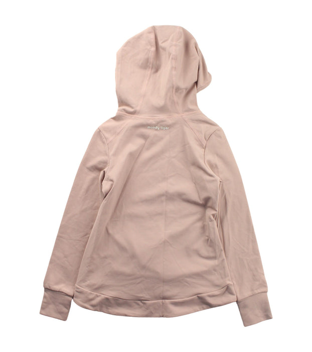 A Pink Hooded Sweatshirts from Moody Tiger in size 4T for girl. (Back View)