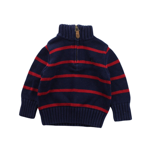 A Blue Knit Sweaters from Polo Ralph Lauren in size 6-12M for boy. (Front View)