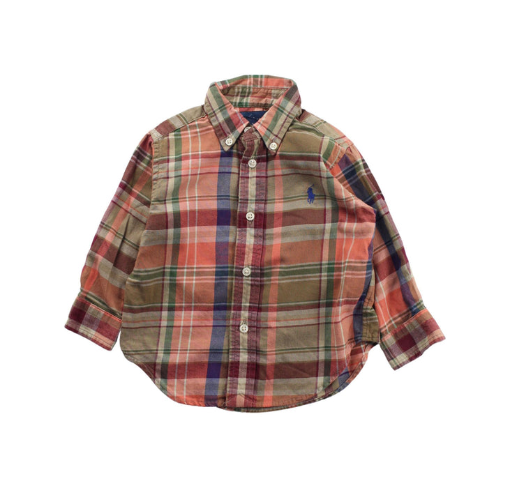 A Multicolour Long Sleeve Shirts from Ralph Lauren in size 6-12M for boy. (Front View)