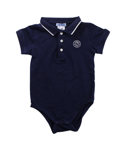 A Blue Short Sleeve Bodysuits from Jacadi in size 3T for boy. (Front View)