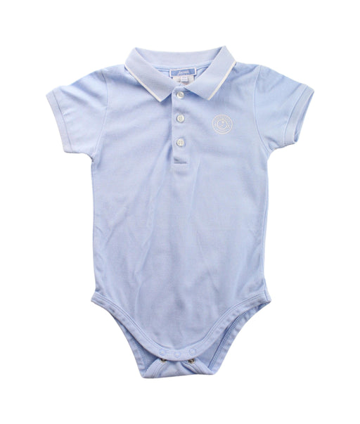 A Blue Short Sleeve Bodysuits from Jacadi in size 3T for boy. (Front View)