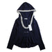 A Navy Crewneck Sweatshirts from I Pinco Pallino in size 6T for girl. (Front View)