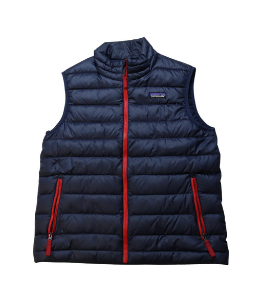 A Navy Outerwear Vests from Patagonia in size 12Y for neutral. (Front View)