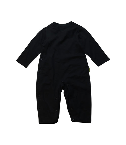 A Black Long Sleeve Jumpsuits from Chickeeduck in size 12-18M for neutral. (Front View)