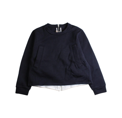 A Navy Sweatshirts from Marni in size 6T for girl. (Front View)