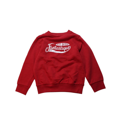 A Red Crewneck Sweatshirts from Petit Bateau in size 6T for neutral. (Front View)