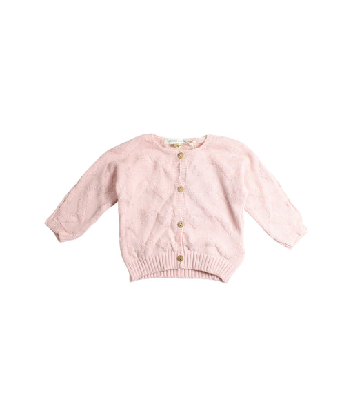 A Pink Cardigans from Message in the Bottle in size 0-3M for girl. (Front View)