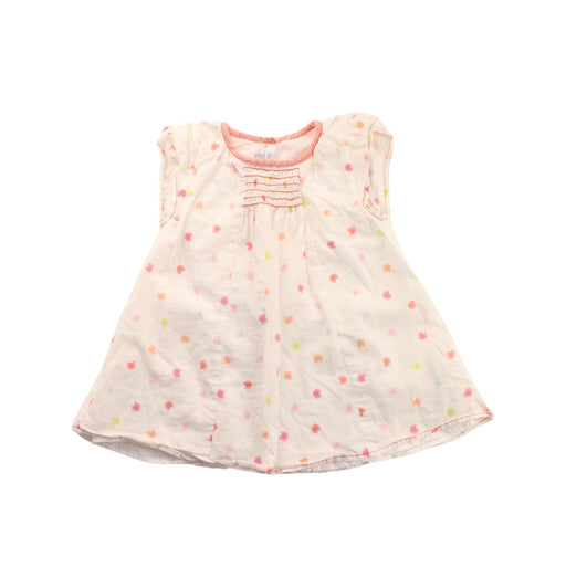 A White Short Sleeve Dresses from Absorba in size 12-18M for girl. (Front View)