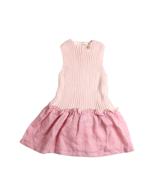 A Pink Sleeveless Dresses from Message in the Bottle in size 0-3M for girl. (Front View)