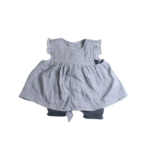 A Grey Pants Sets from Message in the Bottle in size 0-3M for girl. (Front View)