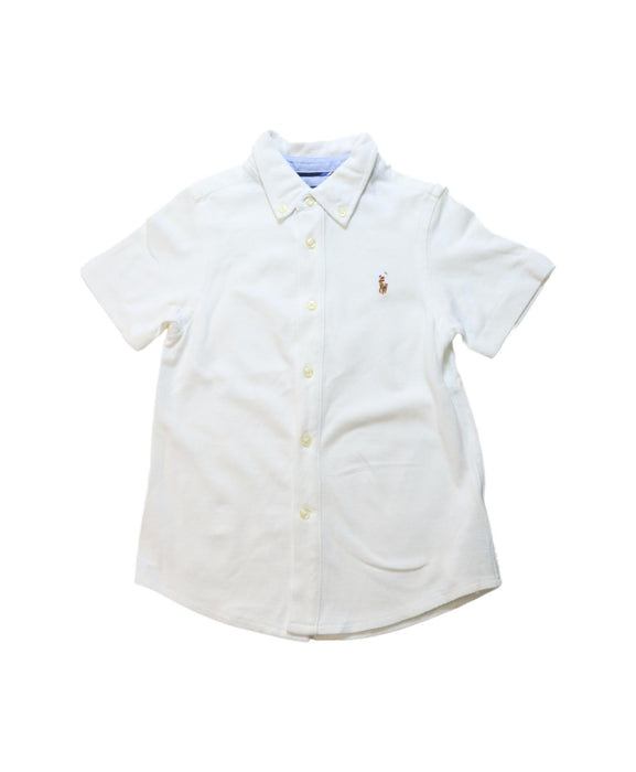 A Blue Short Sleeve Shirts from Polo Ralph Lauren in size 3T for boy. (Front View)