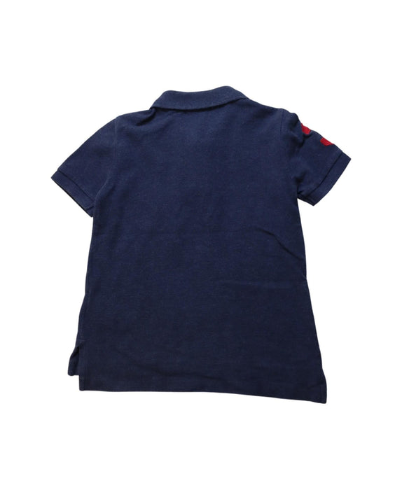 A Navy Short Sleeve Polos from Polo Ralph Lauren in size 4T for boy. (Back View)
