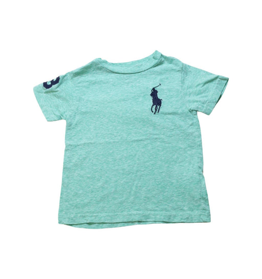 A Green Short Sleeve T Shirts from Polo Ralph Lauren in size 2T for neutral. (Front View)